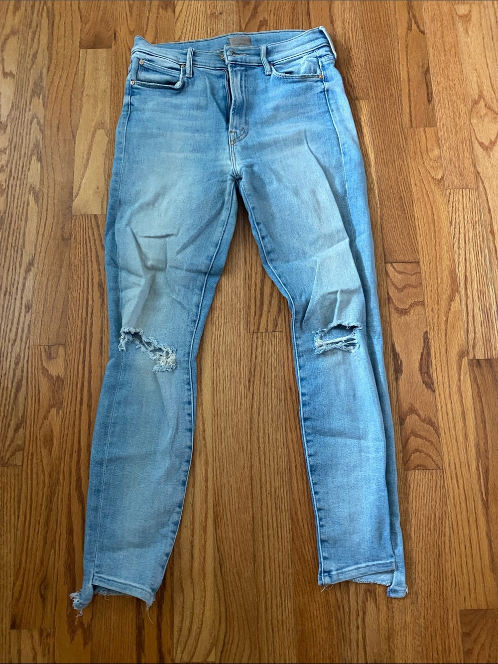 Mother Denim Stunner Zip Ankle Size 28